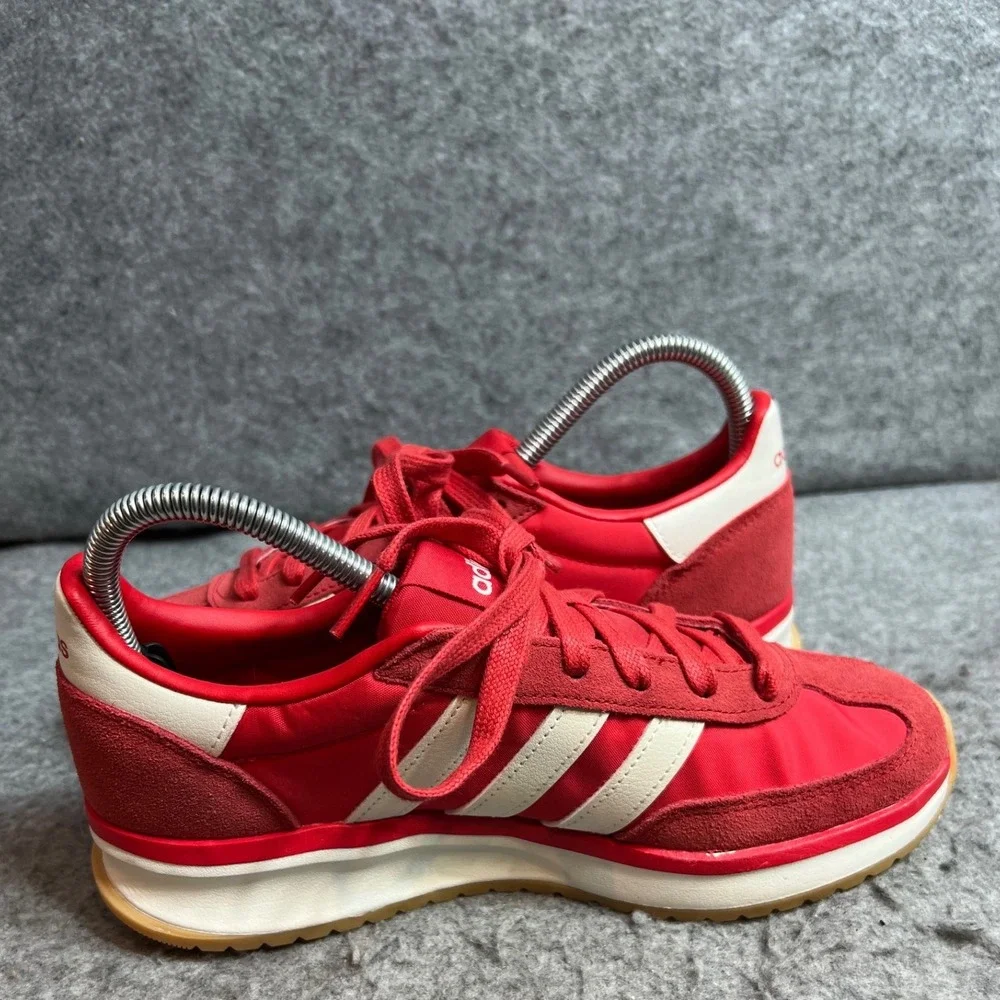Adidas Cloudfoam Comfort Red Sneakers Low Top Retro Athletic Shoes Womens 7